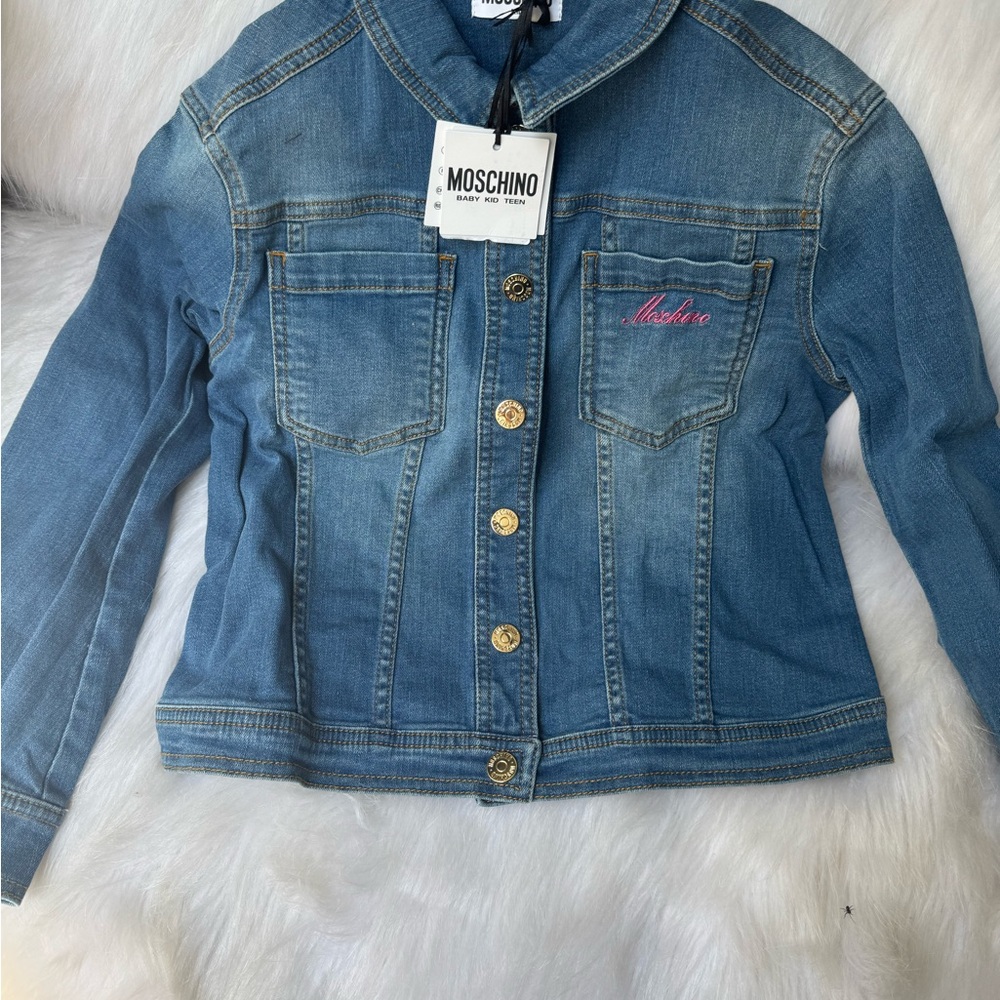 Moschino Blue Jean Jacket Classic Denim Girls